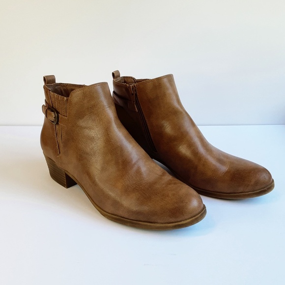 Kim Rogers Ankle Boot 9.5M Prima Bootie Oatmeal Light Brown Side Zip - Picture 12 of 13